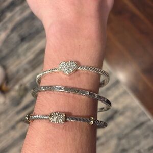 Brighton Silver and Gold Dainty Bracelet Set